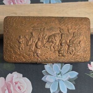 Antique-Style Embossed Decorative Japanese Box - Item no.506